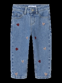 NAME IT Mom Jeans Bella Medium Blue Heart